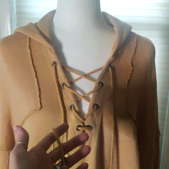 Free People Lace up Sweater - Picture 2 of 5